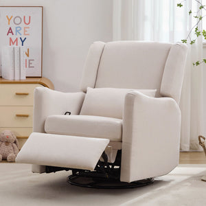 Wide Wingback Swivel Glider Rocker Recliner Chair