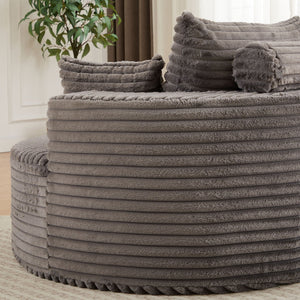 Modern Single Sofa With Backrest Pillow For Living Room