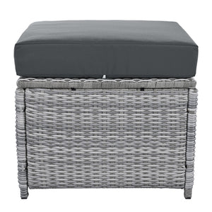 Outdoor Furniture Set Patio Rattan with Recliners and Tables