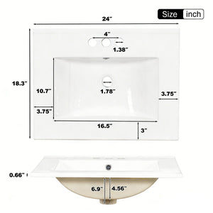 Traditional Bathroom Vanity Set With Soft Close Doors