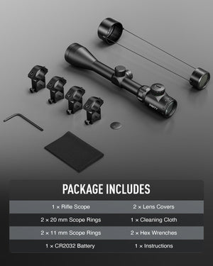 Pinty Nova 3-9x40 SFP Rifle Scope GEN II