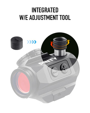 2MOA Red Dot Sight, Smiley Face Reticle