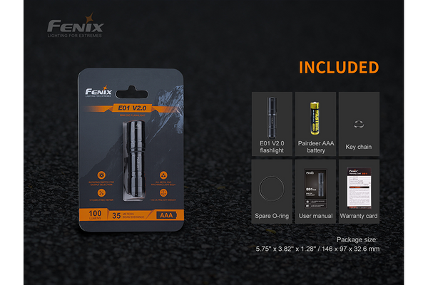 Fenix E01 V2.0 AAA LED Flashlight