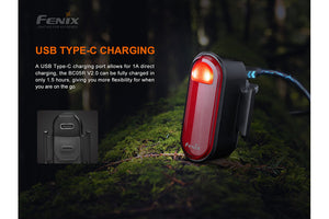 Fenix BC05R V2.0 Rechargeable Bicycle Tail Light - TRAPSKI