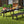 8 ft Portable Folding Table 350 LBS Fold-in-Half Table with HDPE Tabletop