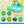 7-in-1 Inflatable Water Park Three Slide with Blower and Climbing Wall for Children