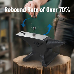 110 Lbs Single Horn Anvil Blacksmith - Black