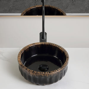 Vessel Sink, Above Counter Small Bowl - Black