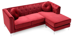 Soft y Micro Suede Sofa Chaise