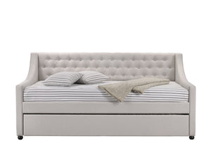 Lianna Fog Fabric Daybed with Trundle (Twin)