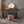 Coleen Walnut & Gold Finish Vanity Desk with Mirror & Jewelry Tray