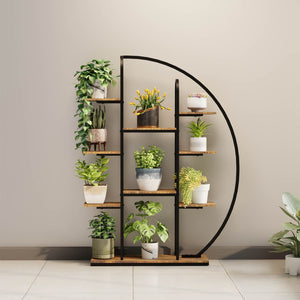 62.2 Inch Tall Metal Indoor Plant Stand with Grow Lights