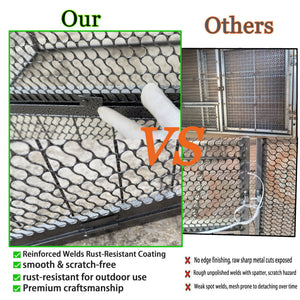 Thickened Chicken Coop For Outdoor - Black / Silver