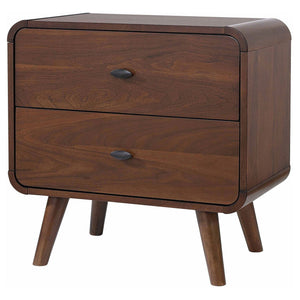 2 Drawer Nightstand - Walnut