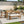 Outdoor Dining Set Rectangular Table With Umbrella Hole