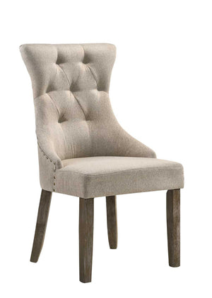 Gabrian Two Tone Reclaimed Side Chair (Set of 2) - Beige / Gray