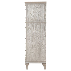 Katerina - 5 Drawer Chest With Hidden Drawer - Oak