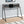 Computer Desk for Home Office with Marble Look and Storage Shelves
