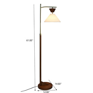 Floor Lamp, Standing Light For Living Room - Brown