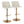 Toriano - Contemporary Adjustable Barstool Swivel With Rounded T Footrest (Set of 2)