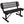 6' Outdoor Steel Bench With Backrest