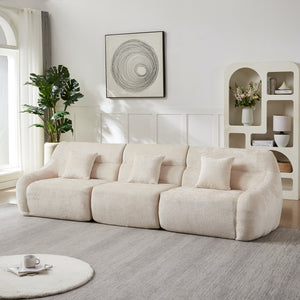 123.2-Inch Modern Luxury Curved Corner Sectional Sofa