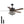 Ceiling Fan With Crystal Lampshade, 5 Blades, DC Motor, 6 Speed Remote Control, 1 / 4 / 8 Hour Timer - Black