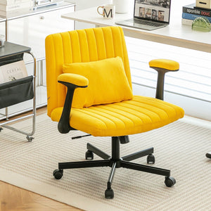 Criss Cross Armrest Office Chair With Wheels