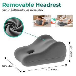 27° Ergonomic Memory Foam Support Pillow for Couples