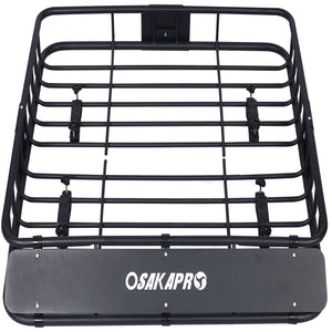 Motoring Rooftop Cargo Carrier Basket Steel Universal Fit Roof Rack
