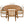 5 Piece Outdoor Patio Dining Set With 4 Armchairs And Table - Beige