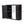 Black Wall-Mounted Bathroom Cabinet with Mirror, 2 Mirrored Doors & Open Shelf