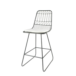 Yearning Iron Counter Stool With Water Resistant Cushion