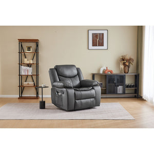 Recliner Chair With Vibration And Heating - Gray