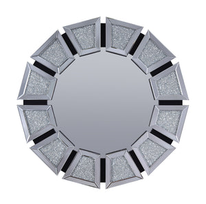 Noralie Mirrored Faux Diamonds Accent Mirror