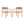 Creative Braided Acacia Wood Outdoor Dining Chairs with Armrests