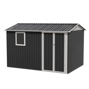 9 x 6 FT Metal Garden Shed for Patio and Backyard Storage