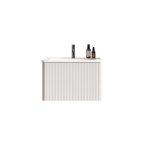 Etna 24" Striped Soft White Bathroom Vanity