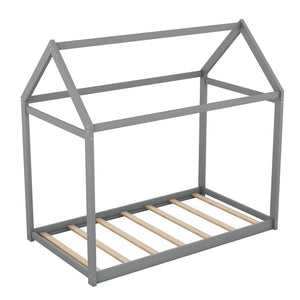 Wooden House Shaped Bed