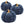 Set of 3 Plush Fabric Pumpkins in Brown