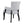 Elegant Arm Dining Chair With Brass Nail Head Detailing