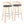 Grotto - Contemporary Fixed-Height Barstool With Swivel With Round Footrest (Set of 2)
