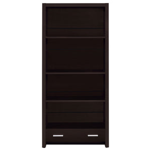 Maureen - 5 Shelf Bookcase With Drawer - Cappuccino