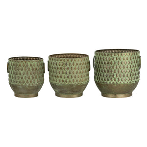 S/3 Textured Planters Set