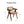 Modern Mid Century Dining Chairs (Set of 2), Rattan Accent Chairs, Comfy Armchairs, Outdoor Wood Chairs With Armrest - Walnut