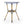 French Bistro Table Outdoor Elegance - White / Blue