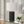 Contemporary Black Resin Table Lamp with Ivory Shade, 24 inches High