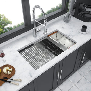 Single Bowl Undermount Workstation Kitchen Sink with Accessories