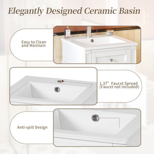 French Style Bathroom Vanity With Sink