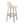Toriano - Mid-Century Modern Fixed Height BarStool With Round Footrest (Set of 2)